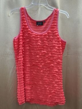Brand ODYSSEE Coral Ruffle Tank Top - Women's